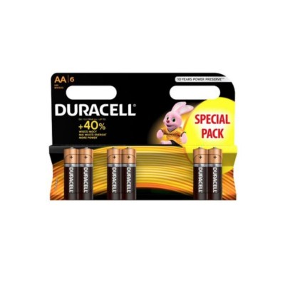Duracell Basic LR6/AA в блистере 6шт