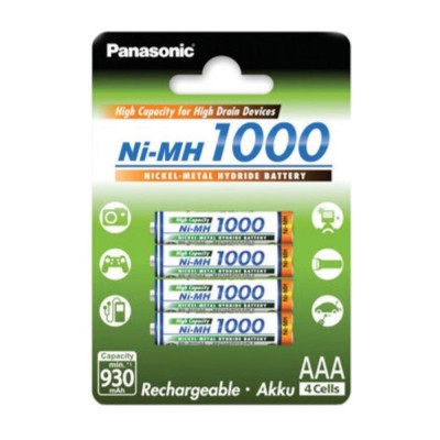 Panasonic AAA 1000mAh 4шт